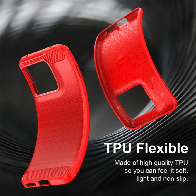 Coque Motorola Edge 70 Pro Effet Brossé Carbone