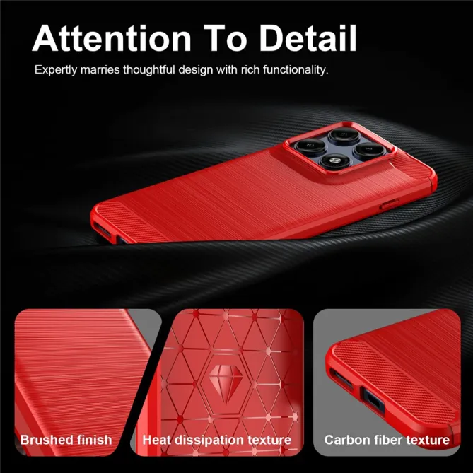 Coque Motorola Edge 70 Pro Effet Brossé Carbone