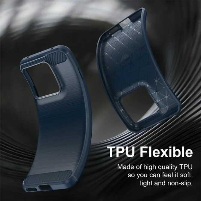 Coque Motorola Edge 70 Pro Effet Brossé Carbone