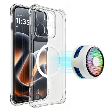 Coque Motorola Edge 70 Pro Magnétique Airbag Coins Renforcés Transparente
