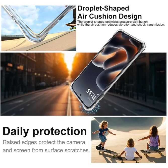 Coque Motorola Edge 70 Pro Magnétique Airbag Coins Renforcés Transparente