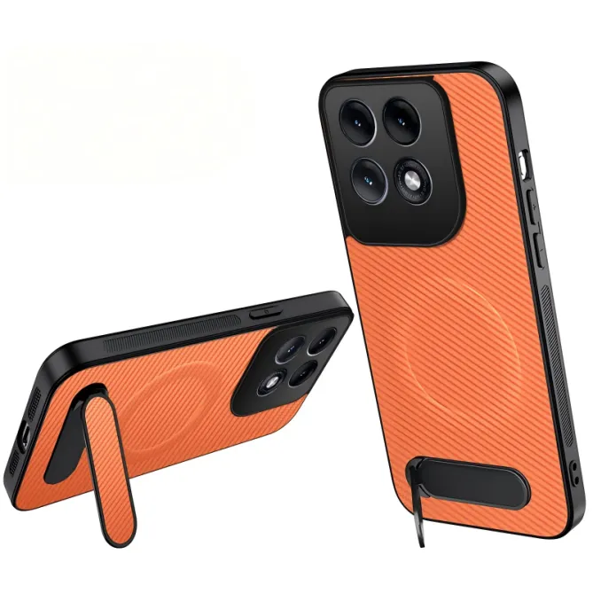 Coque Motorola Edge 70 Pro Fibre de Carbone Magnétique avec Support
