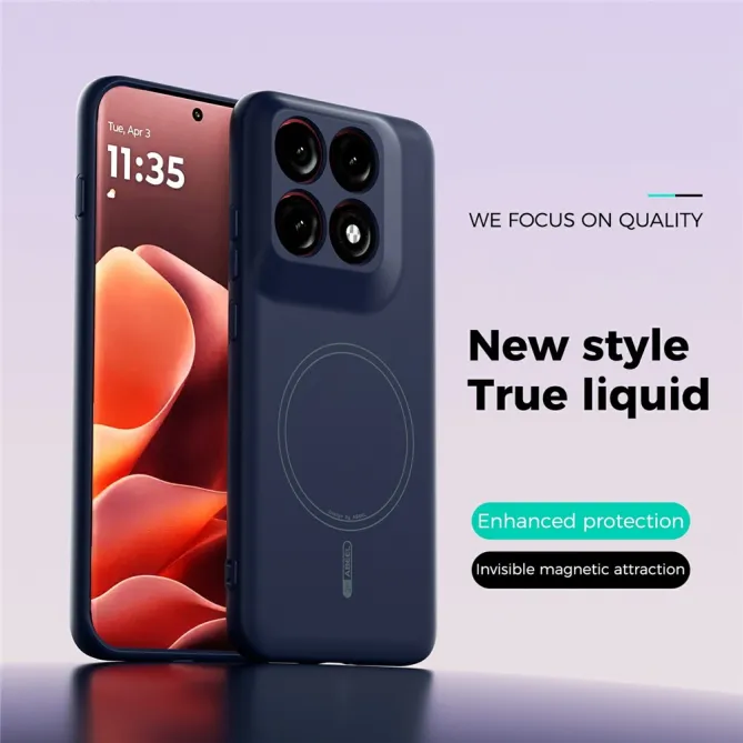 Coque Motorola Edge 70 Pro Silicone Liquide Magnétique