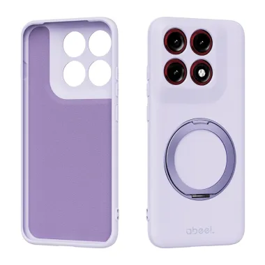 Coque Motorola Edge 70 Pro Silicone Liquide Anneau Béquille Magnétique