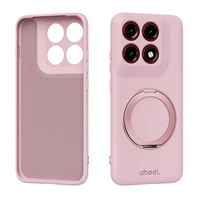Coque Motorola Edge 70 Pro Silicone Liquide Anneau Béquille Magnétique