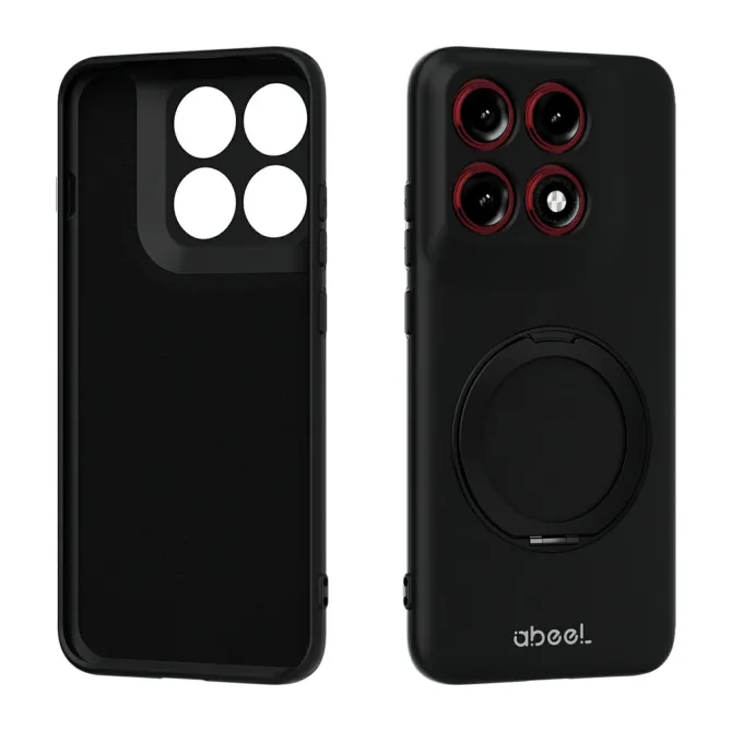Coque Motorola Edge 70 Pro Silicone Liquide Anneau Béquille Magnétique