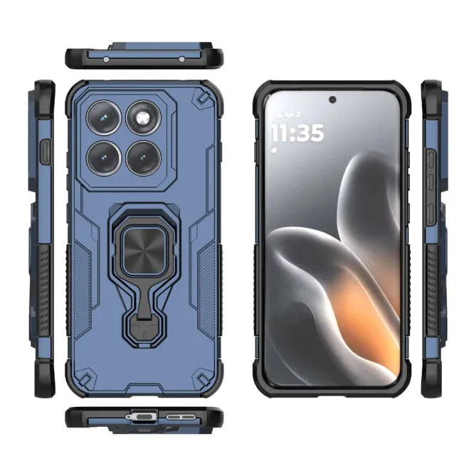 Coque Motorola Edge 70 Pro Antichoc Anneau Zinc Rotatif