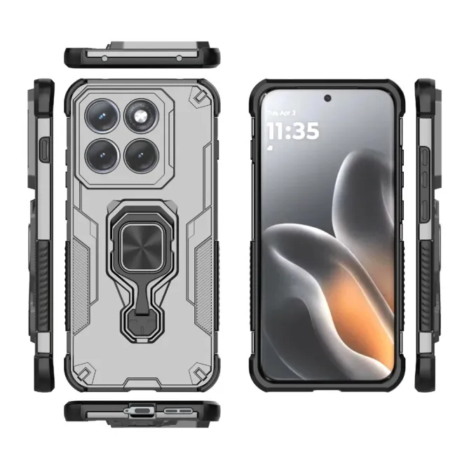 Coque Motorola Edge 70 Pro Antichoc Anneau Zinc Rotatif