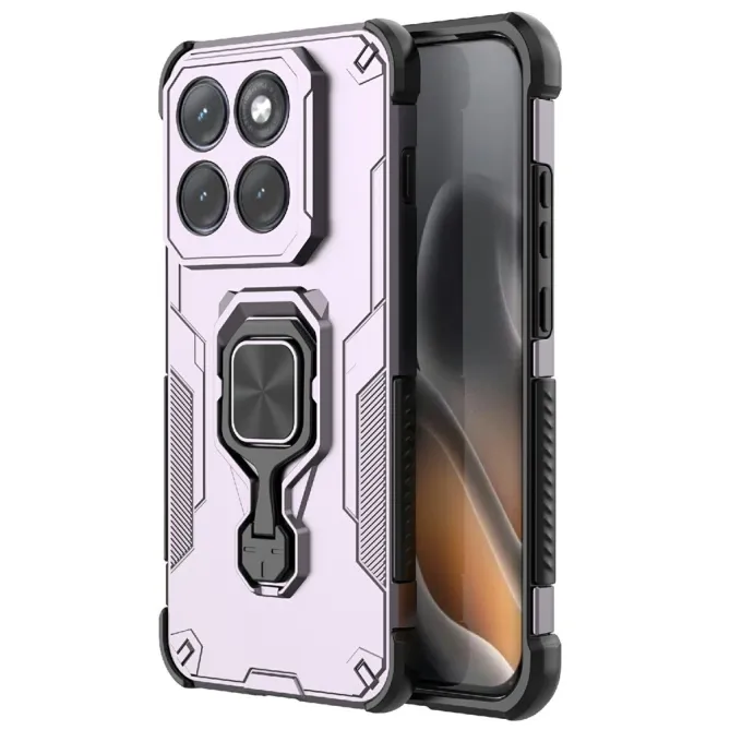 Coque Motorola Edge 70 Pro Antichoc Anneau Zinc Rotatif