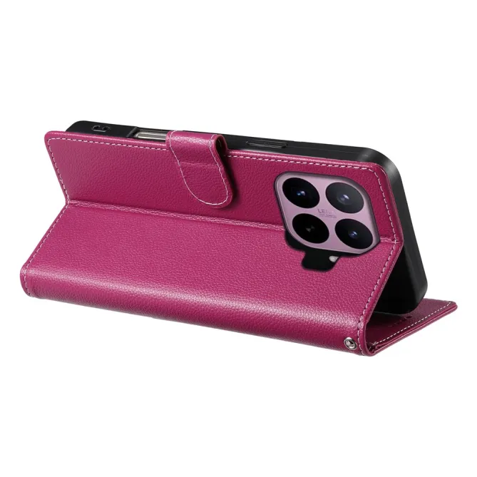 Housse Xiaomi 17T Pro Simili Cuir Rabat Magnétique Dragonne