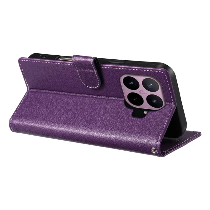 Housse Xiaomi 17T Pro Simili Cuir Rabat Magnétique Dragonne