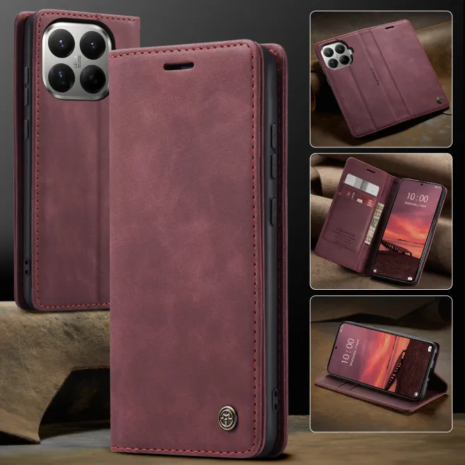 Housse Xiaomi 17T Pro Effet Cuir Rétro Suédé