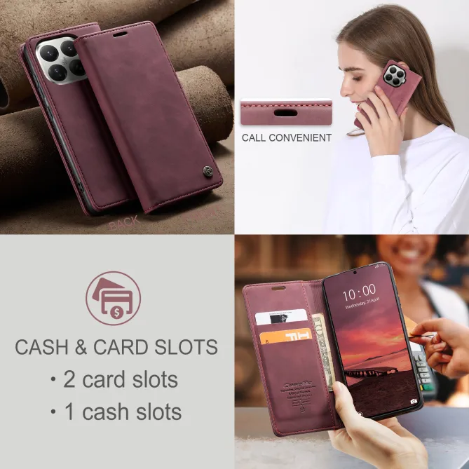 Housse Xiaomi 17T Pro Effet Cuir Rétro Suédé