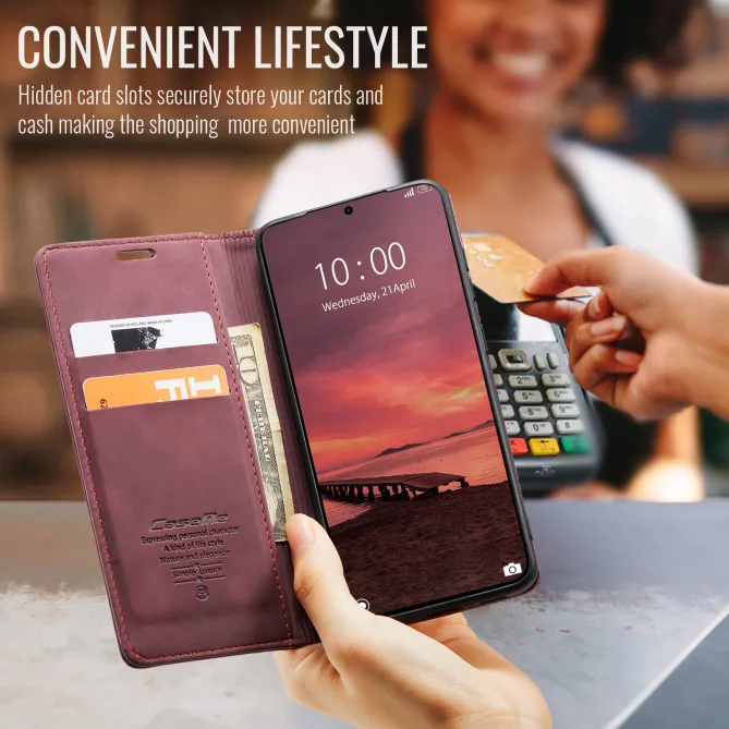 Housse Xiaomi 17T Pro Effet Cuir Rétro Suédé
