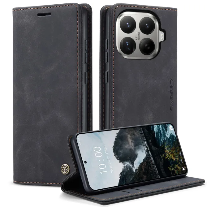 Housse Xiaomi 17T Pro Effet Cuir Rétro Suédé