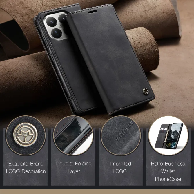 Housse Xiaomi 17T Pro Effet Cuir Rétro Suédé