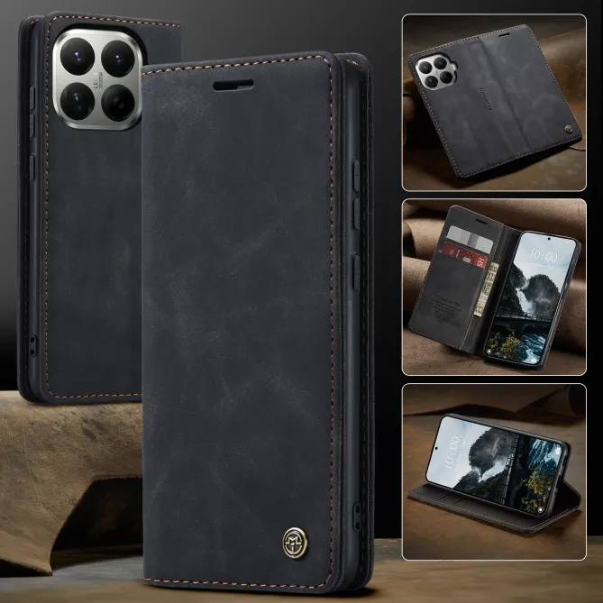 Housse Xiaomi 17T Pro Effet Cuir Rétro Suédé