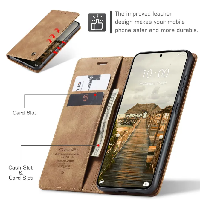 Housse Xiaomi 17T Pro Effet Cuir Rétro Suédé