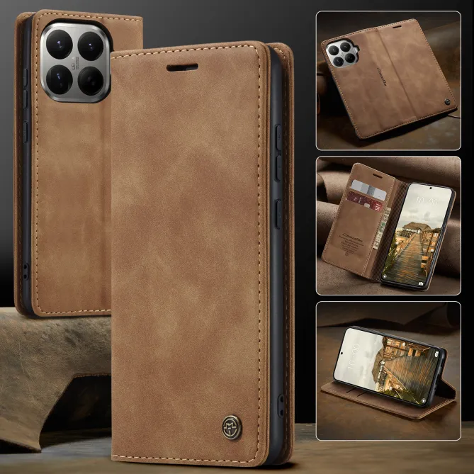 Housse Xiaomi 17T Pro Effet Cuir Rétro Suédé