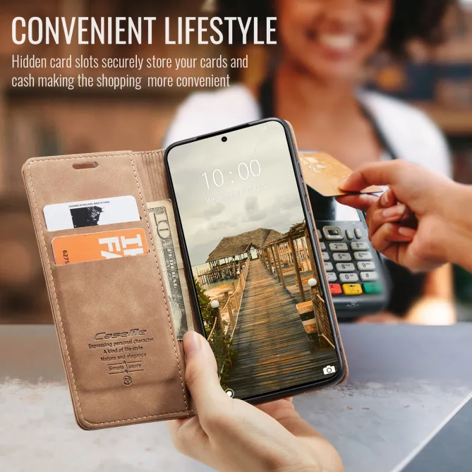 Housse Xiaomi 17T Pro Effet Cuir Rétro Suédé