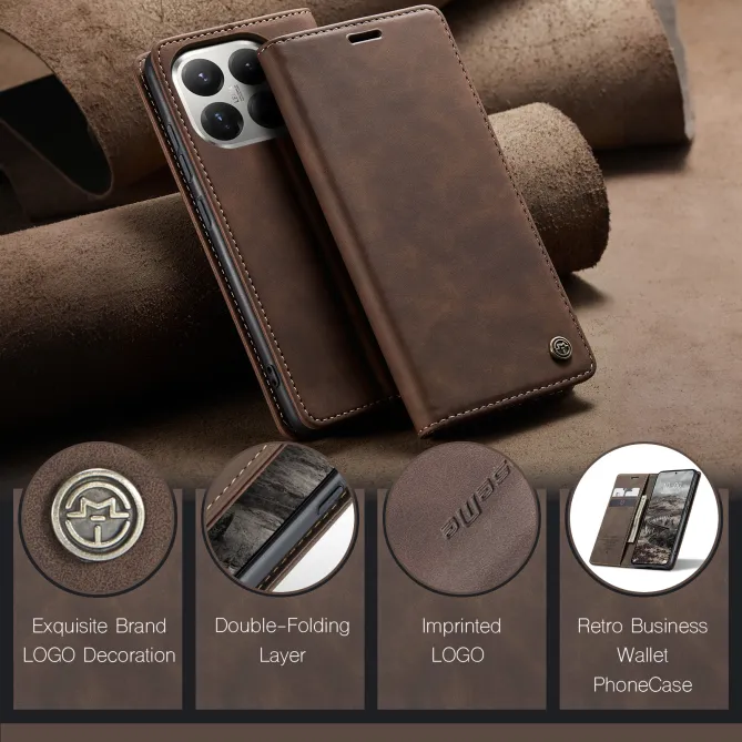 Housse Xiaomi 17T Pro Effet Cuir Rétro Suédé