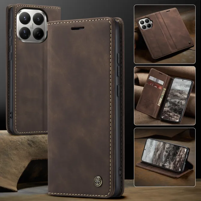 Housse Xiaomi 17T Pro Effet Cuir Rétro Suédé