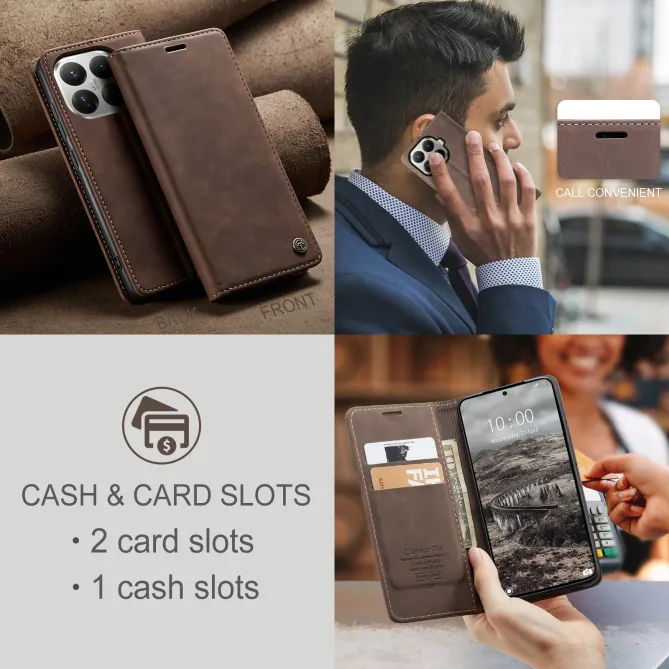 Housse Xiaomi 17T Pro Effet Cuir Rétro Suédé