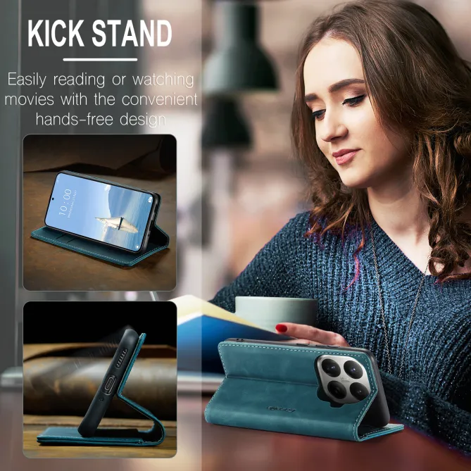 Housse Xiaomi 17T Pro Effet Cuir Rétro Suédé