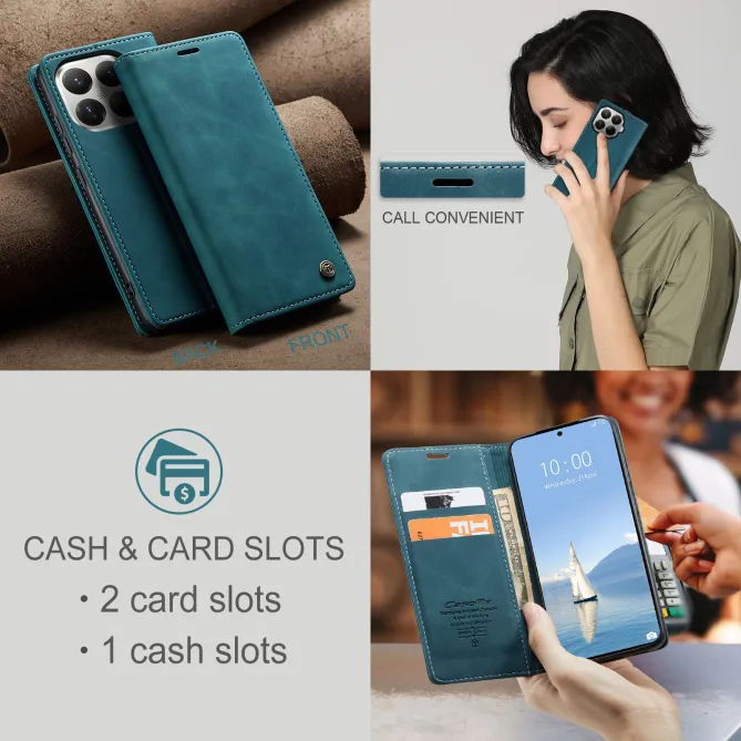 Housse Xiaomi 17T Pro Effet Cuir Rétro Suédé