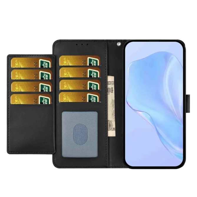 Housse Xiaomi 17T Pro Portefeuille Multi-Cartes Dragonne