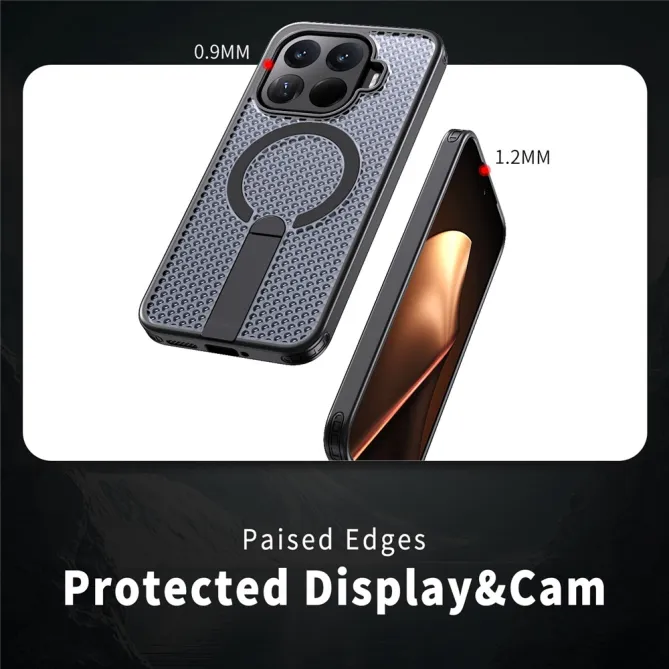 Coque Xiaomi 17T Pro Magnétique Béquille Grille Ventilée