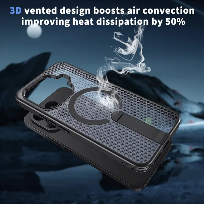 Coque Xiaomi 17T Pro Magnétique Béquille Grille Ventilée