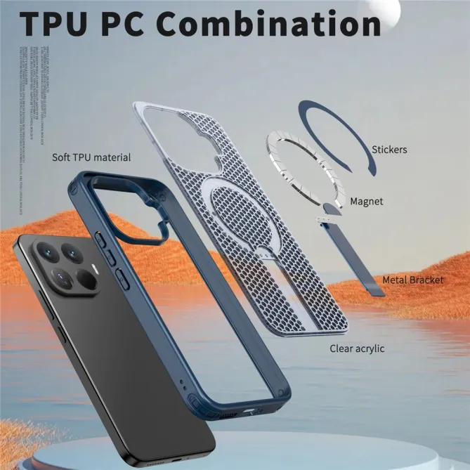 Coque Xiaomi 17T Pro Magnétique Béquille Grille Ventilée