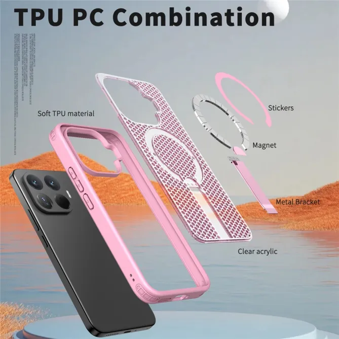 Coque Xiaomi 17T Pro Magnétique Béquille Grille Ventilée