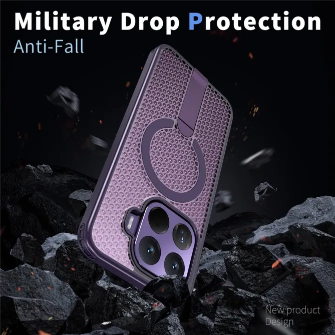 Coque Xiaomi 17T Pro Magnétique Béquille Grille Ventilée