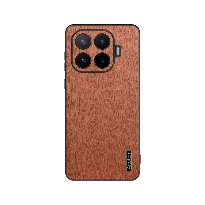 Coque Xiaomi 17T Pro effet bois simili cuir