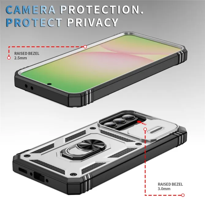 Coque Samsung Galaxy A27 Armure Volet Caméra et Anneau Support