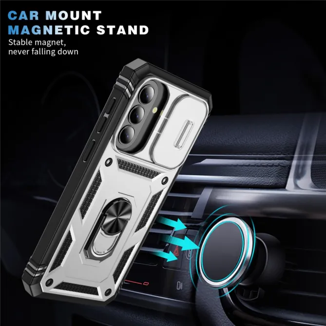 Coque Samsung Galaxy A27 Armure Volet Caméra et Anneau Support