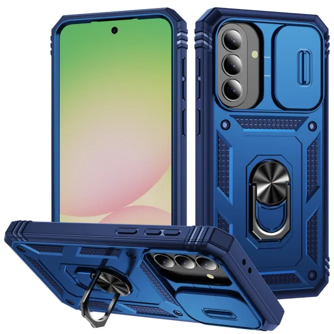 Coque Samsung Galaxy A27 Armure Volet Caméra et Anneau Support