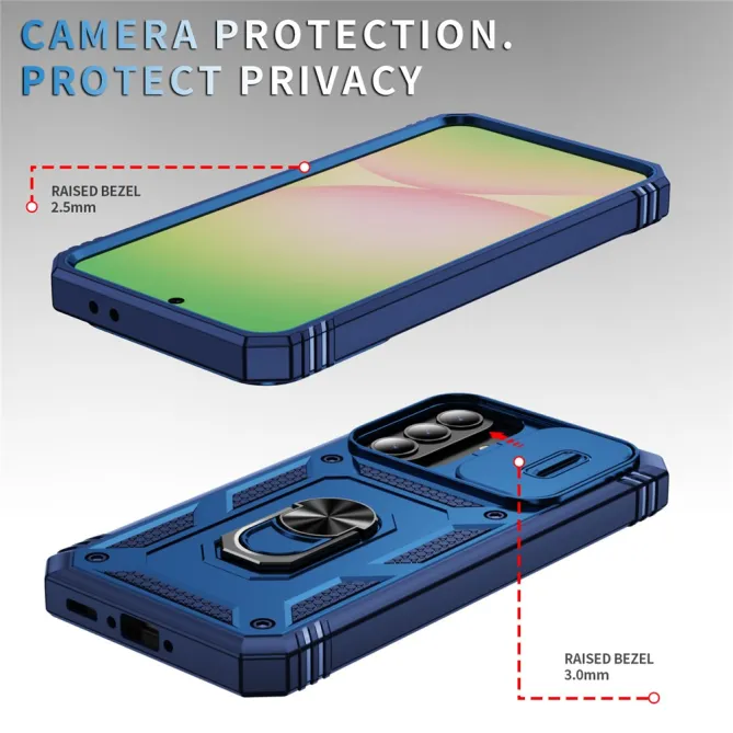 Coque Samsung Galaxy A27 Armure Volet Caméra et Anneau Support