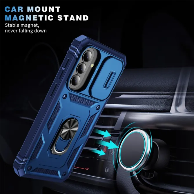 Coque Samsung Galaxy A27 Armure Volet Caméra et Anneau Support