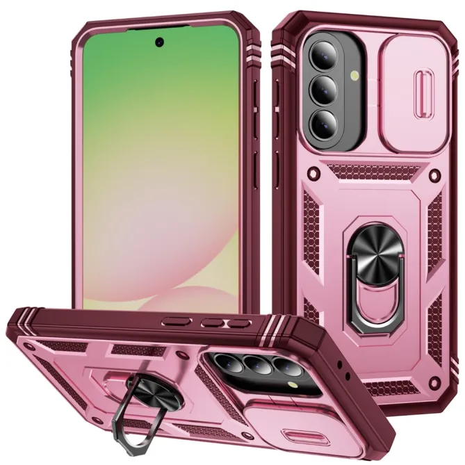 Coque Samsung Galaxy A27 Armure Volet Caméra et Anneau Support