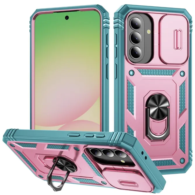 Coque Samsung Galaxy A27 Armure Volet Caméra et Anneau Support