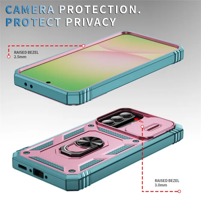 Coque Samsung Galaxy A27 Armure Volet Caméra et Anneau Support