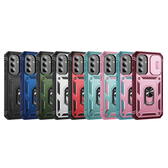 Coque Samsung Galaxy A27 Armure Volet Caméra et Anneau Support