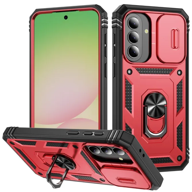 Coque Samsung Galaxy A27 Armure Volet Caméra et Anneau Support