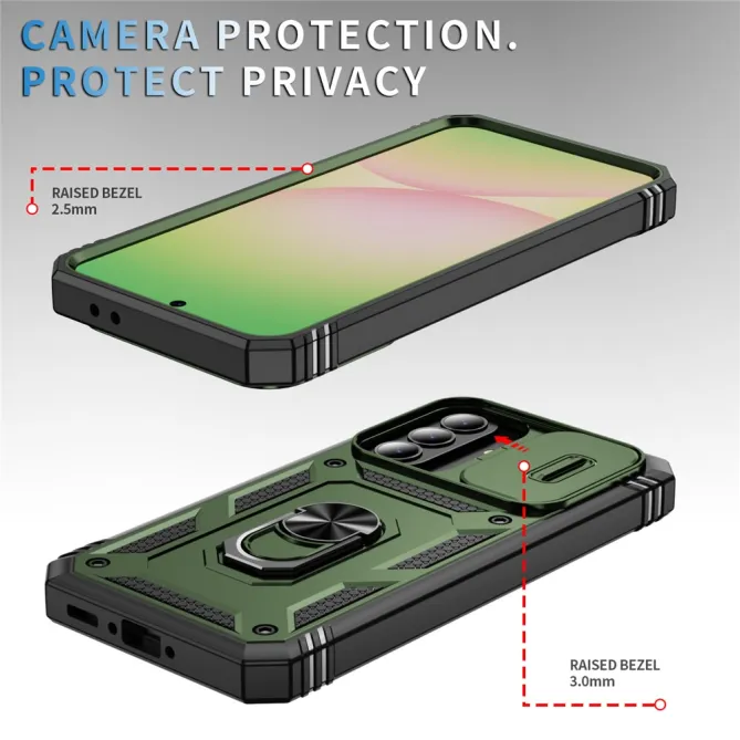 Coque Samsung Galaxy A27 Armure Volet Caméra et Anneau Support