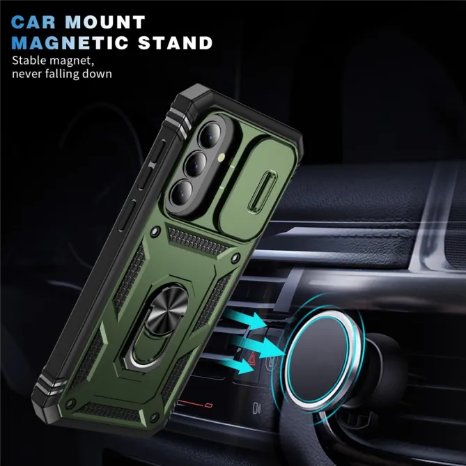 Coque Samsung Galaxy A27 Armure Volet Caméra et Anneau Support