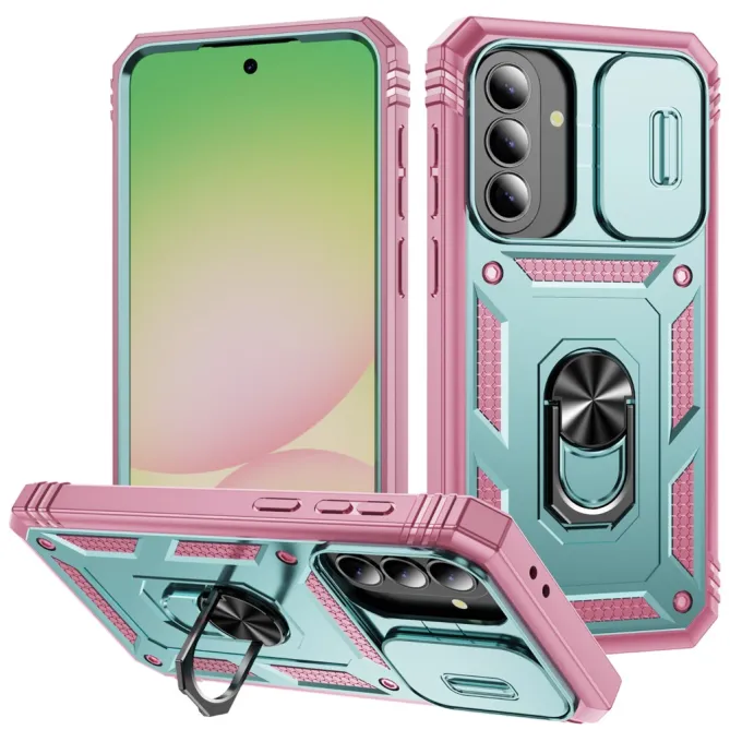 Coque Samsung Galaxy A27 Armure Volet Caméra et Anneau Support