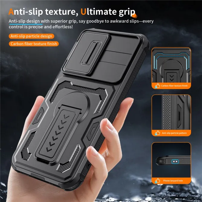 Coque Samsung Galaxy A27 Antichoc Volet Caméra et Béquille Verticale